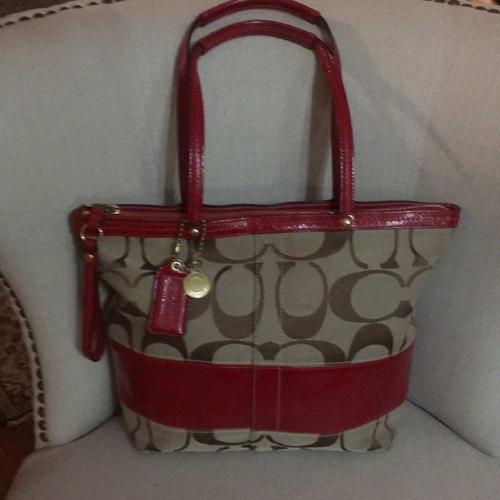 Red Coach Bag